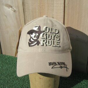 Brand New Old Guys Rule John Wayne Baseball Hat Cap A Man's Gotta Do Embroidered